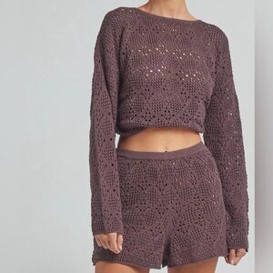 Poolside Messina Brown Knot Shorts